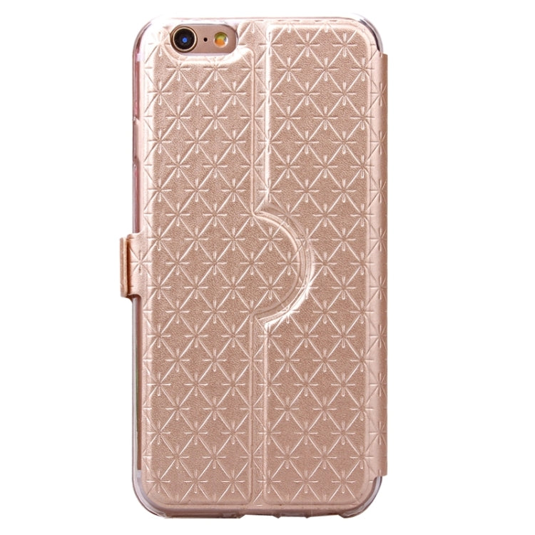 For iPhone 6 Plus & 6s Plus Argyles Texture Horizontal Flip Solid Color Leather Case with Holder & Card Slot & Call Display ID