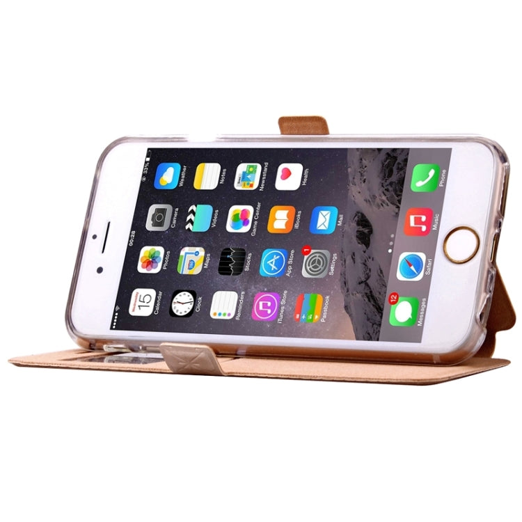 For iPhone 6 Plus & 6s Plus Argyles Texture Horizontal Flip Solid Color Leather Case with Holder & Card Slot & Call Display ID