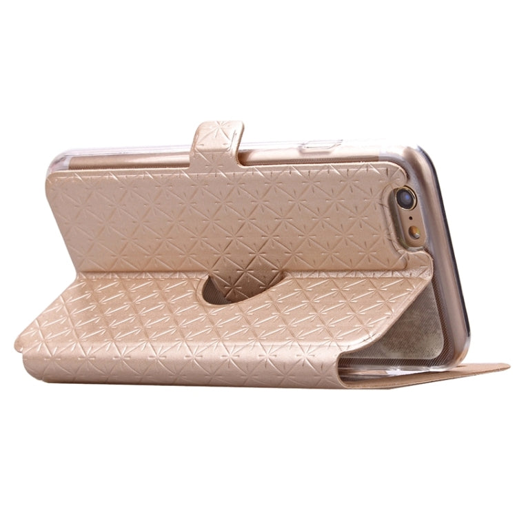 For iPhone 6 Plus & 6s Plus Argyles Texture Horizontal Flip Solid Color Leather Case with Holder & Card Slot & Call Display ID