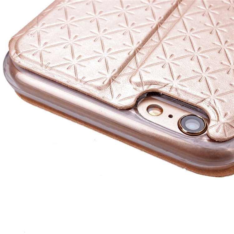 For iPhone 6 Plus & 6s Plus Argyles Texture Horizontal Flip Solid Color Leather Case with Holder & Card Slot & Call Display ID