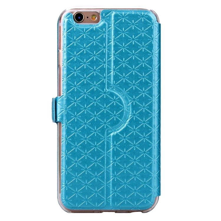 For iPhone 6 Plus & 6s Plus Argyles Texture Horizontal Flip Solid Color Leather Case with Holder & Card Slot & Call Display ID