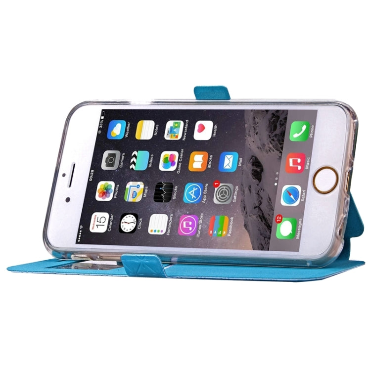 For iPhone 6 Plus & 6s Plus Argyles Texture Horizontal Flip Solid Color Leather Case with Holder & Card Slot & Call Display ID