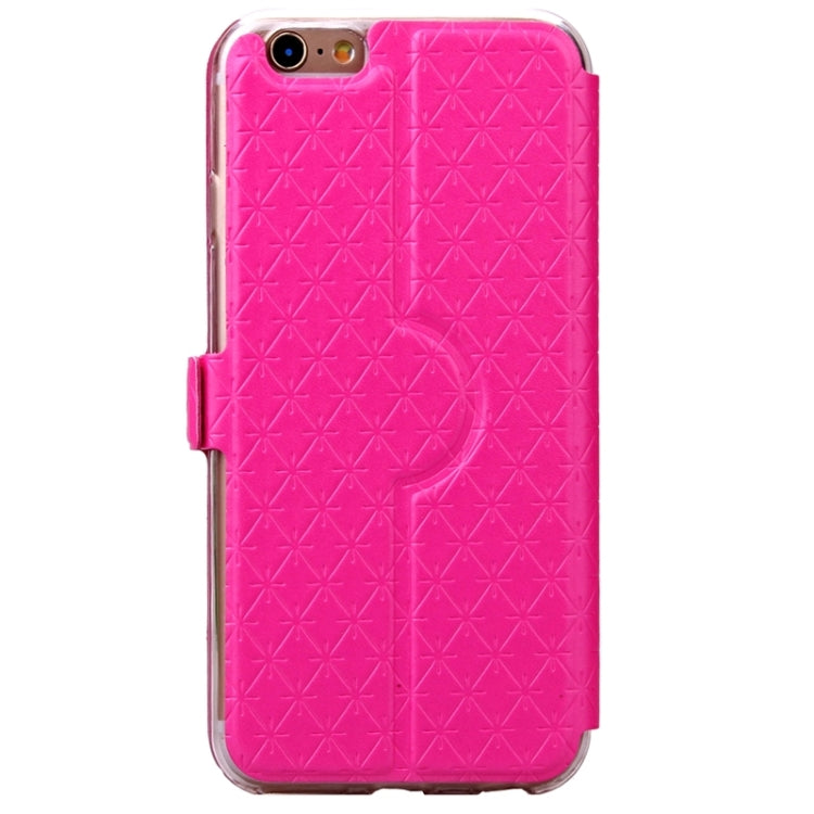 For iPhone 6 Plus & 6s Plus Argyles Texture Horizontal Flip Solid Color Leather Case with Holder & Card Slot & Call Display ID