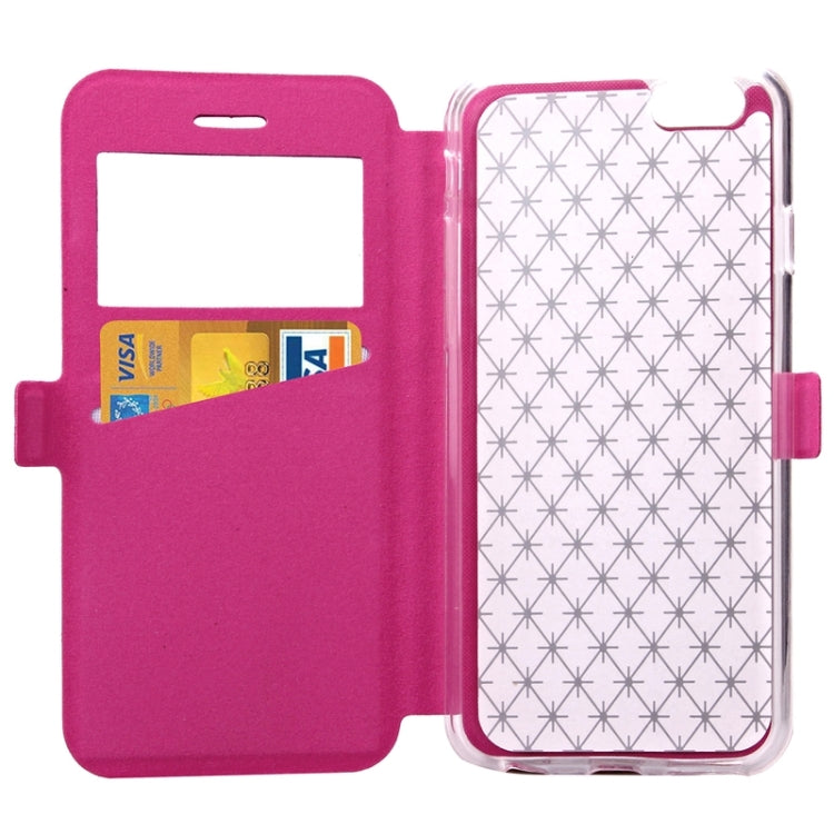 For iPhone 6 Plus & 6s Plus Argyles Texture Horizontal Flip Solid Color Leather Case with Holder & Card Slot & Call Display ID