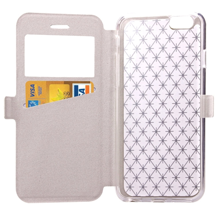 For iPhone 6 Plus & 6s Plus Argyles Texture Horizontal Flip Solid Color Leather Case with Holder & Card Slot & Call Display ID