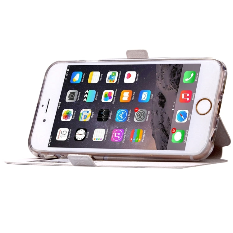 For iPhone 6 Plus & 6s Plus Argyles Texture Horizontal Flip Solid Color Leather Case with Holder & Card Slot & Call Display ID