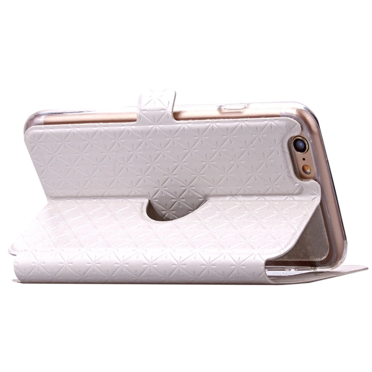 For iPhone 6 Plus & 6s Plus Argyles Texture Horizontal Flip Solid Color Leather Case with Holder & Card Slot & Call Display ID