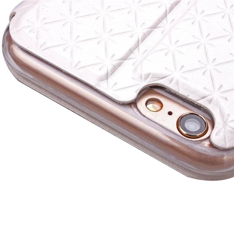 For iPhone 6 Plus & 6s Plus Argyles Texture Horizontal Flip Solid Color Leather Case with Holder & Card Slot & Call Display ID