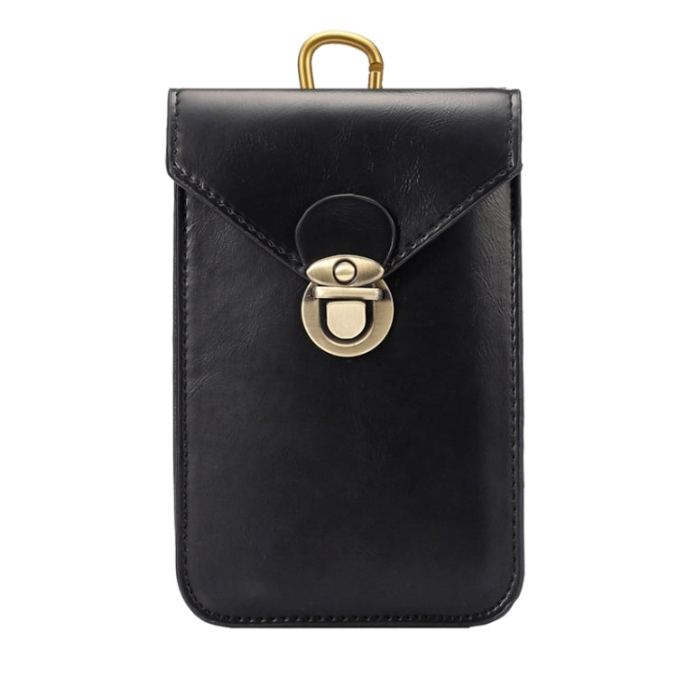5.7 Inch Universal Fashionable Vertical Crazy Horse Texture Three Layers Multi-function Leather Case / Waist Bag for iPhone 6 Plus & 6S Plus, Galaxy S7 Edge / G935 &