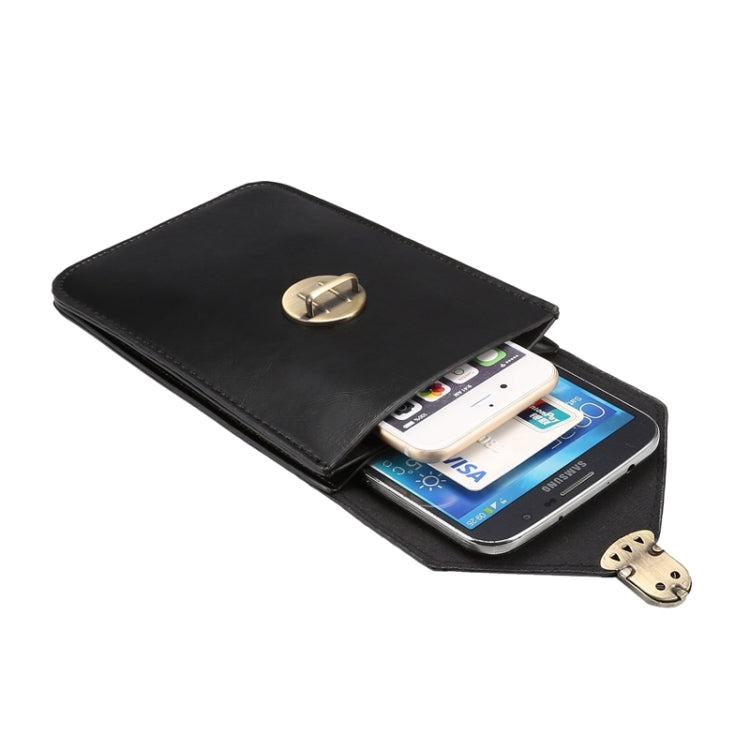 5.7 Inch Universal Fashionable Vertical Crazy Horse Texture Three Layers Multi-function Leather Case / Waist Bag for iPhone 6 Plus & 6S Plus, Galaxy S7 Edge / G935 &