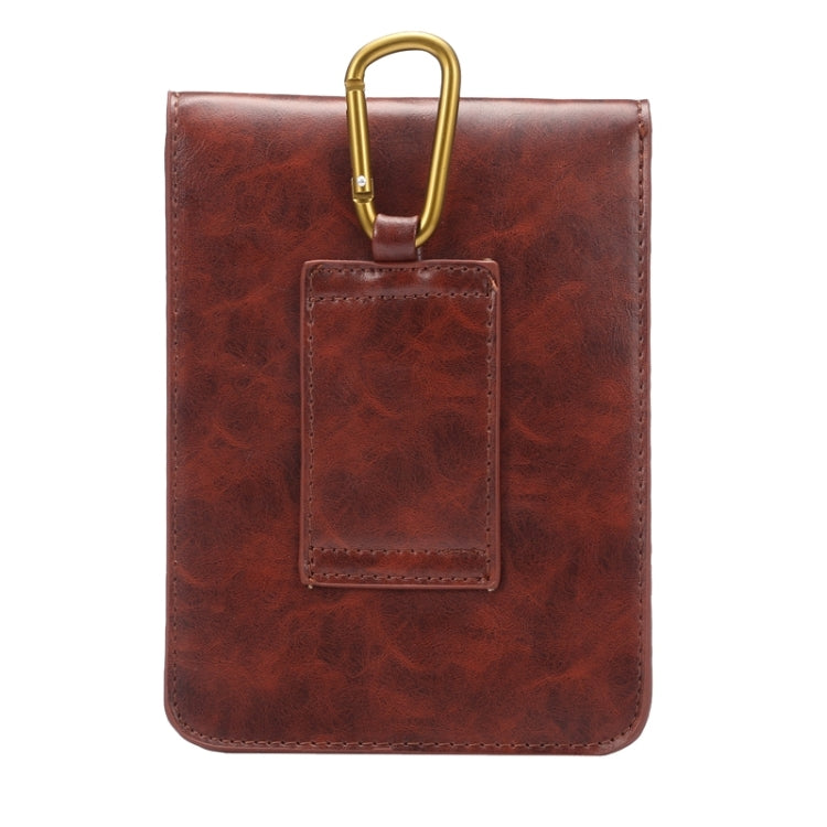 5.7 Inch Universal Fashionable Vertical Crazy Horse Texture Three Layers Multi-function Leather Case / Waist Bag for iPhone 6 Plus & 6S Plus, Galaxy S7 Edge / G935 &