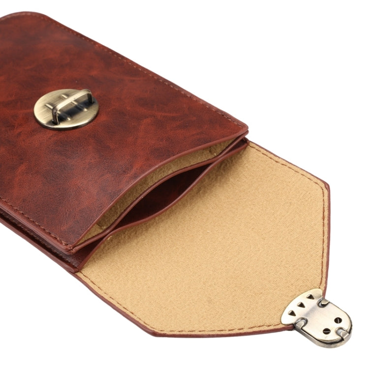5.7 Inch Universal Fashionable Vertical Crazy Horse Texture Three Layers Multi-function Leather Case / Waist Bag for iPhone 6 Plus & 6S Plus, Galaxy S7 Edge / G935 &