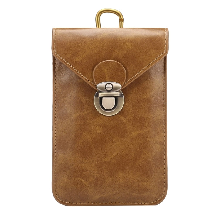 5.7 Inch Universal Fashionable Vertical Crazy Horse Texture Three Layers Multi-function Leather Case / Waist Bag for iPhone 6 Plus & 6S Plus, Galaxy S7 Edge / G935 &