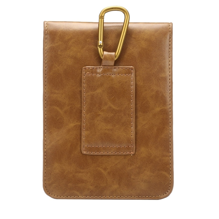 5.7 Inch Universal Fashionable Vertical Crazy Horse Texture Three Layers Multi-function Leather Case / Waist Bag for iPhone 6 Plus & 6S Plus, Galaxy S7 Edge / G935 &