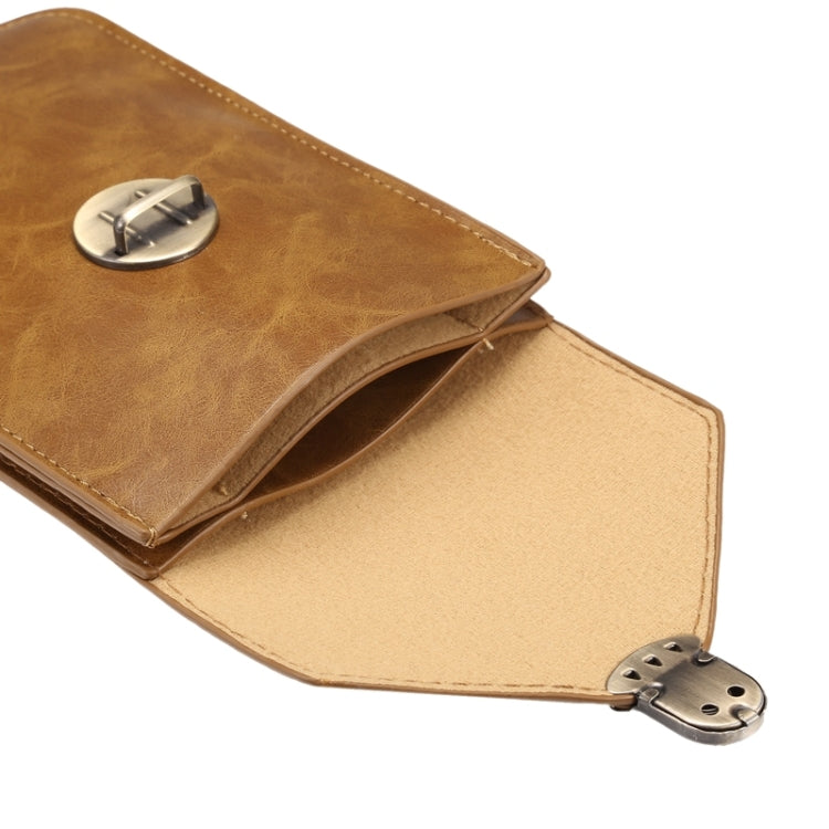 5.7 Inch Universal Fashionable Vertical Crazy Horse Texture Three Layers Multi-function Leather Case / Waist Bag for iPhone 6 Plus & 6S Plus, Galaxy S7 Edge / G935 &