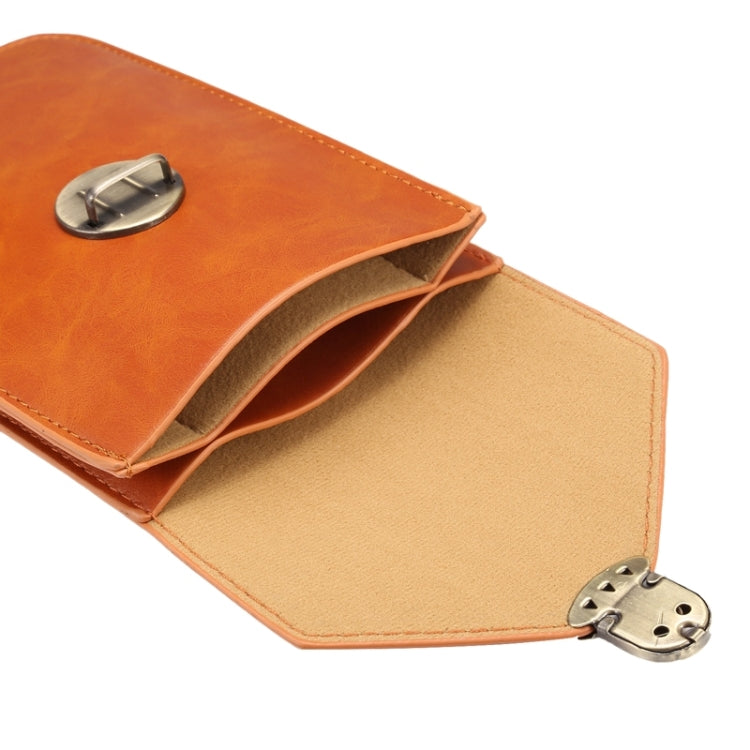 5.7 Inch Universal Fashionable Vertical Crazy Horse Texture Three Layers Multi-function Leather Case / Waist Bag for iPhone 6 Plus & 6S Plus, Galaxy S7 Edge / G935 &