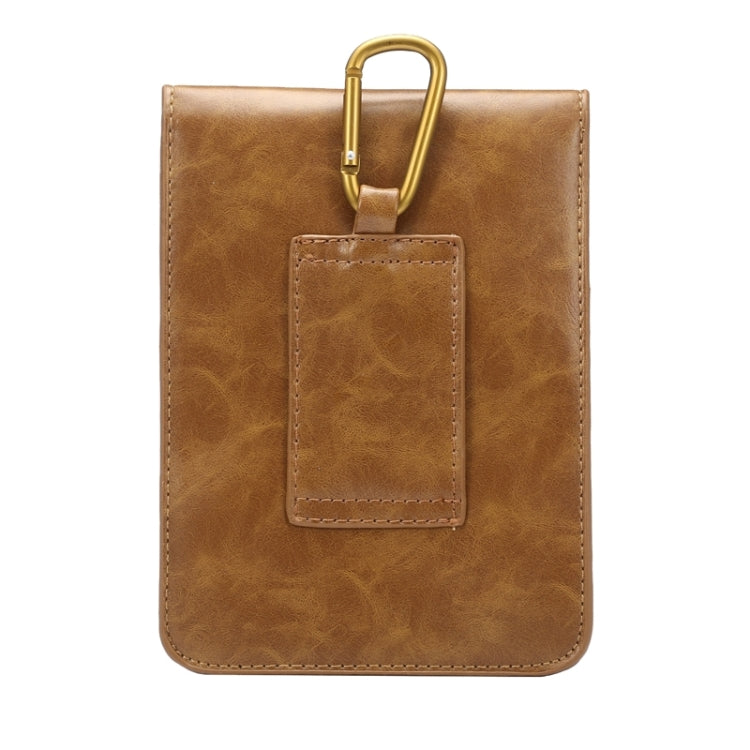 6.3 Inch Universal Fashionable Vertical Crazy Horse Texture Three Layers Multi-function Leather Case / Waist Bag for iPhone 6 Plus & 6S Plus, Galaxy S6 Edge+ / G928 & Note 5 / N920 & A8 / A800 & Note IV / N910 & S6 / G920, Huawei P8 & P7, etc