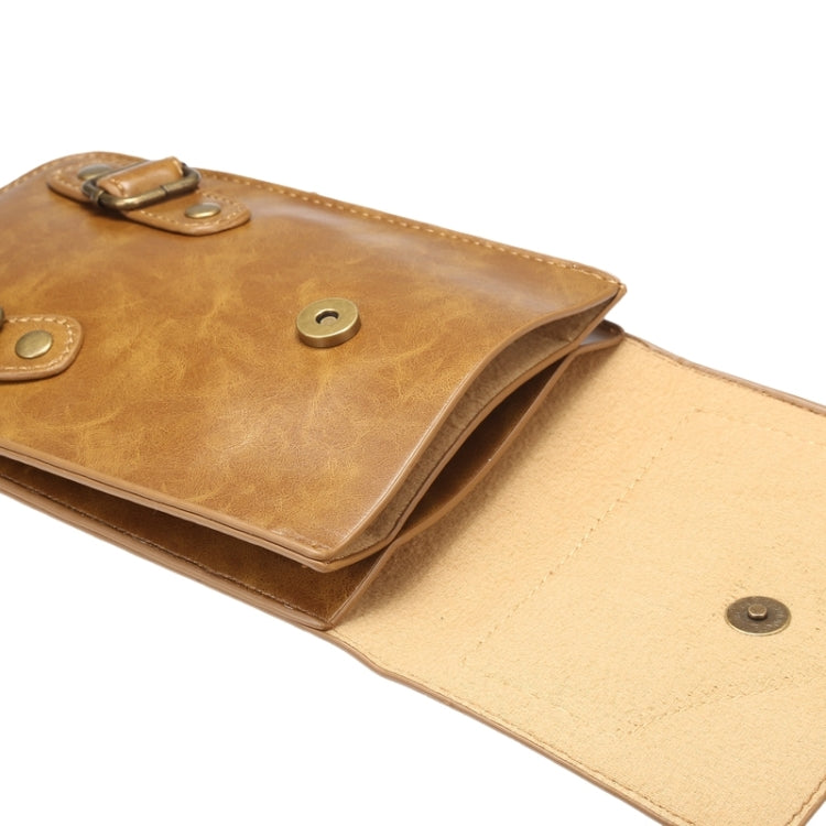 6.3 Inch Universal Fashionable Vertical Crazy Horse Texture Three Layers Multi-function Leather Case / Waist Bag for iPhone 6 Plus & 6S Plus, Galaxy S6 Edge+ / G928 & Note 5 / N920 & A8 / A800 & Note IV / N910 & S6 / G920, Huawei P8 & P7, etc