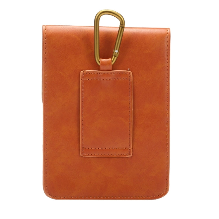 6.3 Inch Universal Fashionable Vertical Crazy Horse Texture Three Layers Multi-function Leather Case / Waist Bag for iPhone 6 Plus & 6S Plus, Galaxy S6 Edge+ / G928 & Note 5 / N920 & A8 / A800 & Note IV / N910 & S6 / G920, Huawei P8 & P7, etc