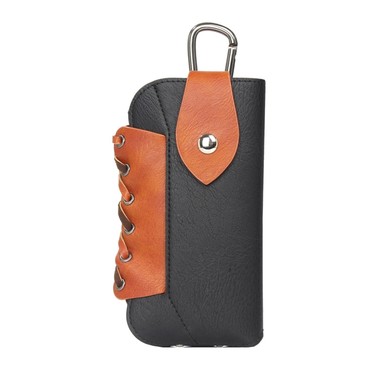 Classical Style Elephant Texture Color Matching Bicolourable Vertical Flip Leather Case Waist Bag with Hanging Buckle for iPhone 6 Plus & 6s Plus, Galaxy S7 / G930 & S7 Edge / G935 & S6 / G920 & S6 Edge / G925, Size: 16 x 9 cm