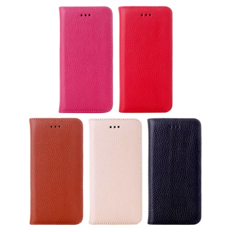 Litchi Texture Horizontal Flip Top-grain Leather Case with Holder for iPhone 6 Plus & 6S Plus