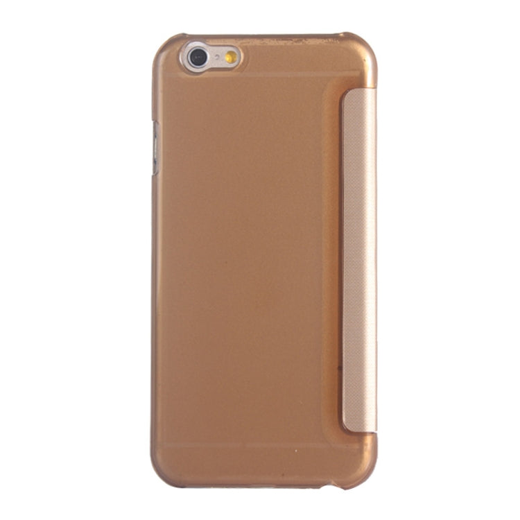 Horizontal Flip Leather Case with Call Display ID for iPhone 6 Plus