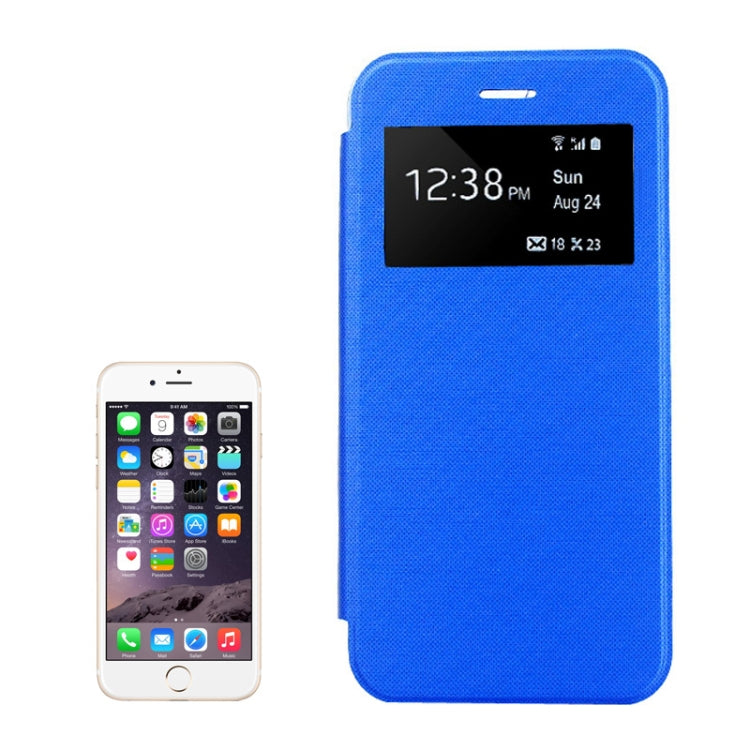 Horizontal Flip Leather Case with Call Display ID for iPhone 6 Plus