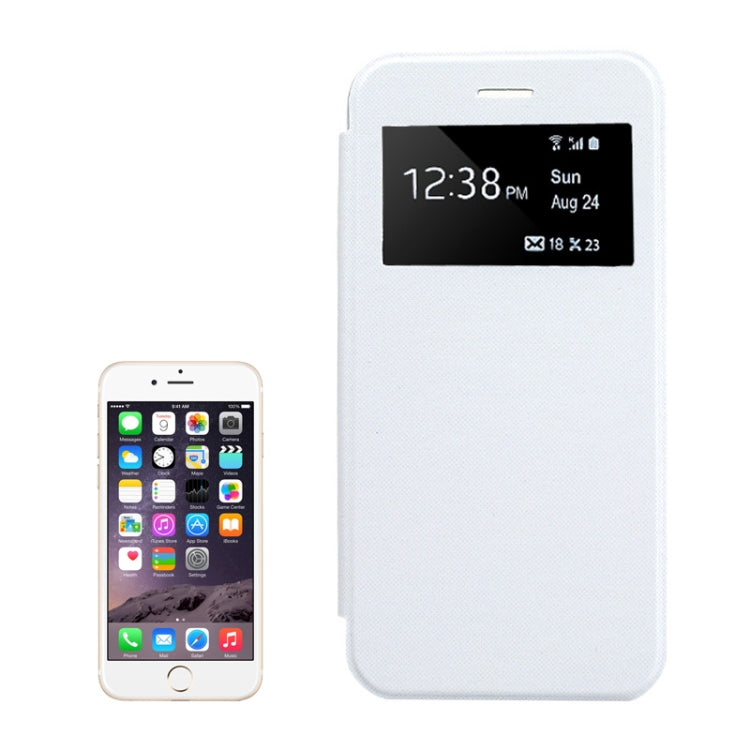 Horizontal Flip Leather Case with Call Display ID for iPhone 6 Plus