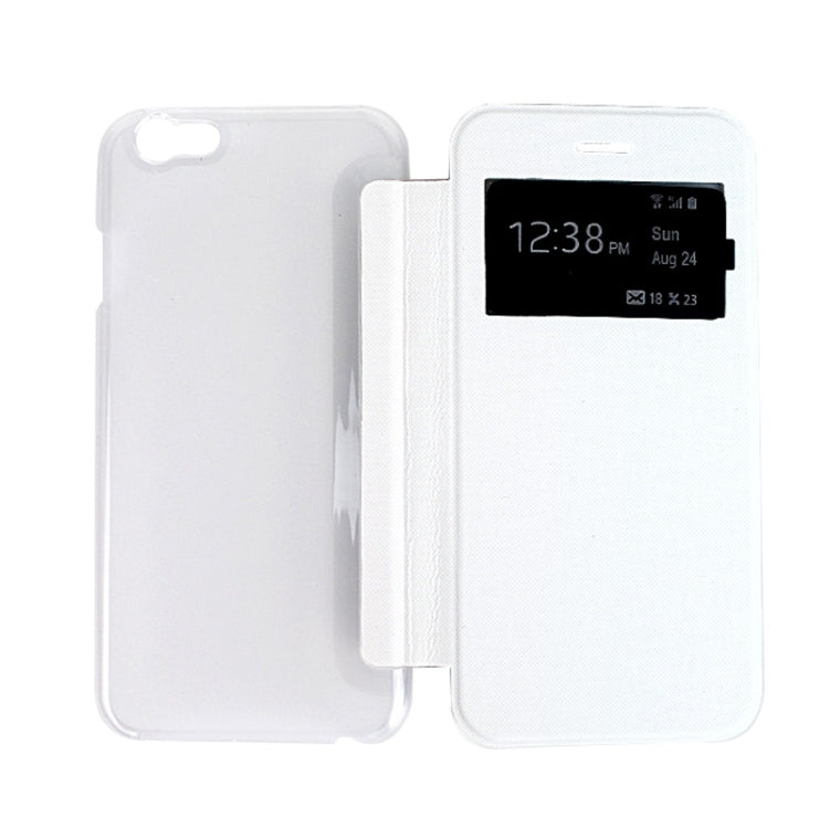 Horizontal Flip Leather Case with Call Display ID for iPhone 6 Plus