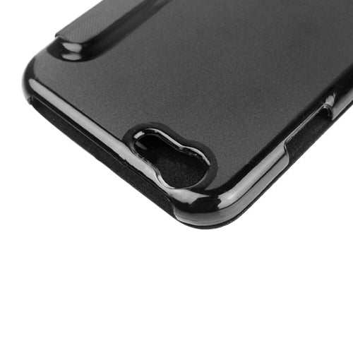 Horizontal Flip Leather Case with Call Display ID for iPhone 6 Plus