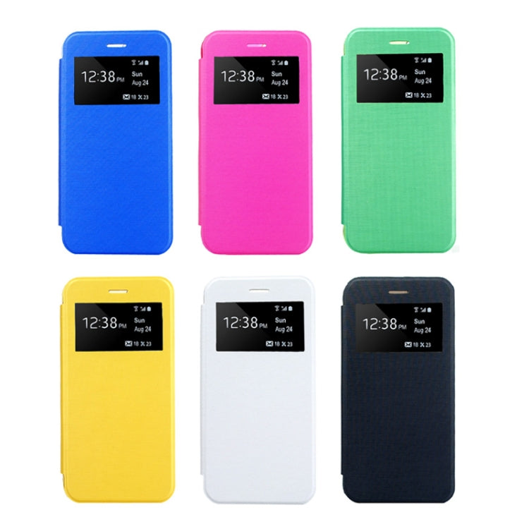 Horizontal Flip Leather Case with Call Display ID for iPhone 6 Plus