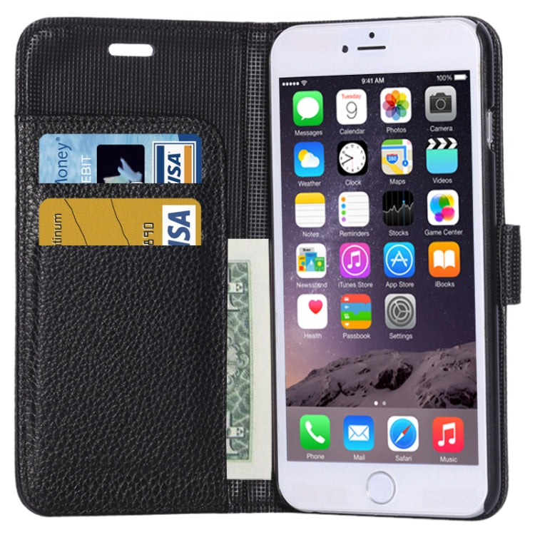 Litchi Texture Leather Case with Card Slots and Holder for iPhone 6 Plus & 6S Plus