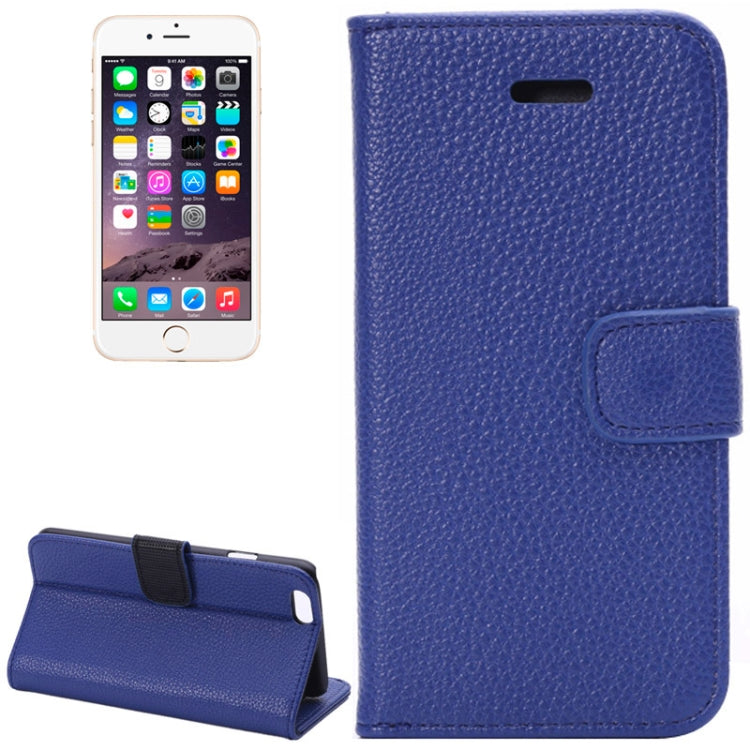 Litchi Texture Leather Case with Card Slots and Holder for iPhone 6 Plus & 6S Plus