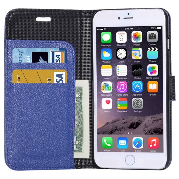 Litchi Texture Leather Case with Card Slots and Holder for iPhone 6 Plus & 6S Plus