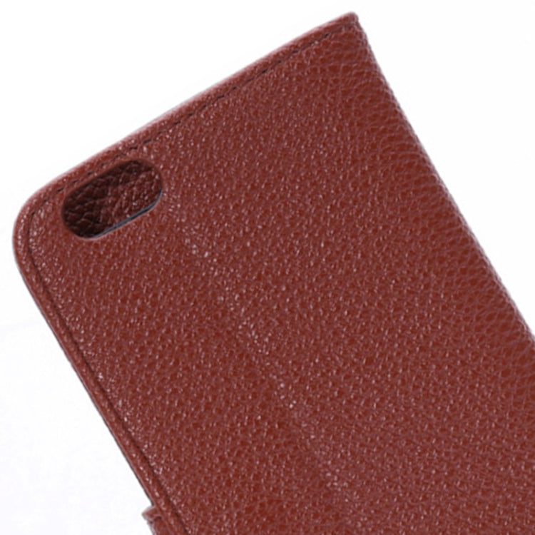 Litchi Texture Leather Case with Card Slots and Holder for iPhone 6 Plus & 6S Plus
