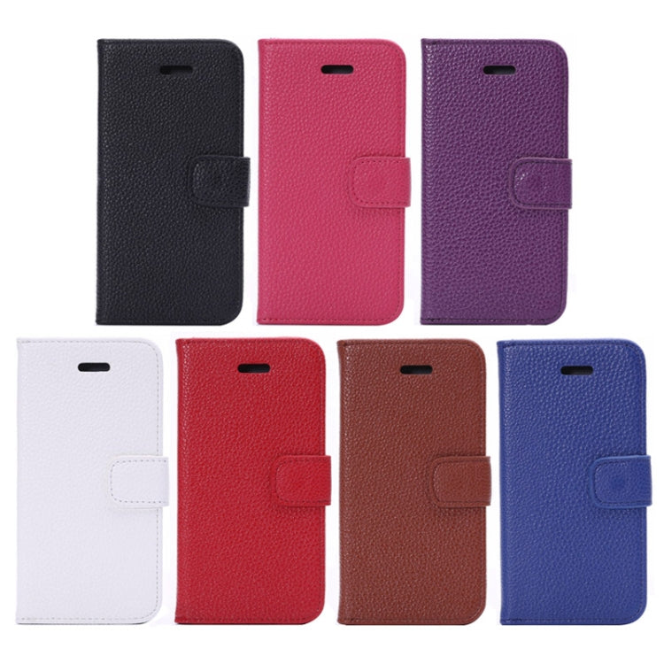 Litchi Texture Leather Case with Card Slots and Holder for iPhone 6 Plus & 6S Plus