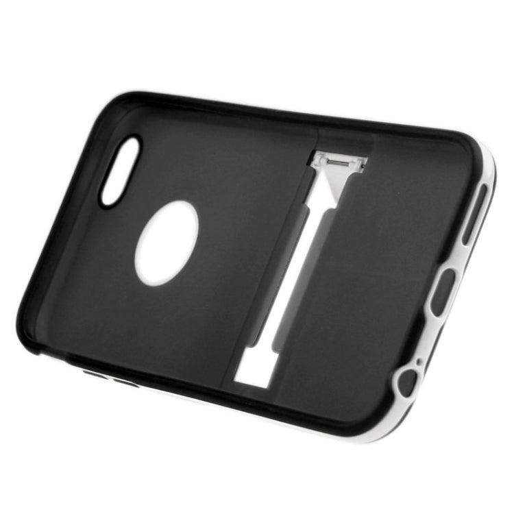 Frosted TPU Case with Detachable Plastic Frame & Holder for iPhone 6 Plus & 6S Plus