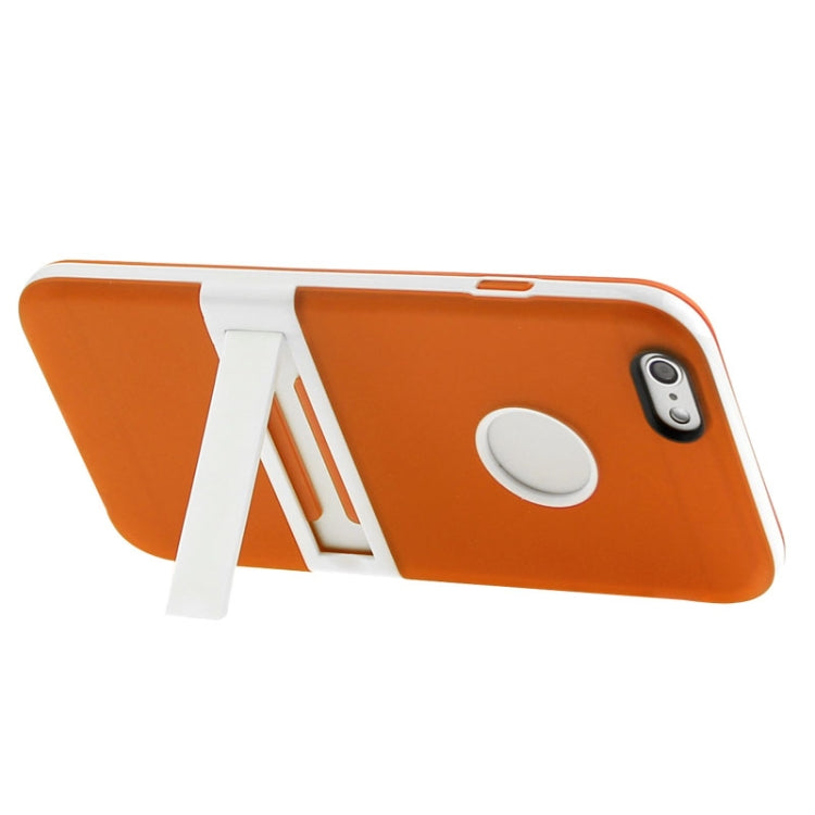 Frosted TPU Case with Detachable Plastic Frame & Holder for iPhone 6 Plus & 6S Plus