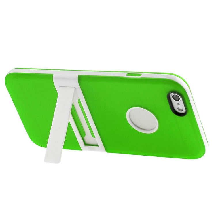 Frosted TPU Case with Detachable Plastic Frame & Holder for iPhone 6 Plus & 6S Plus