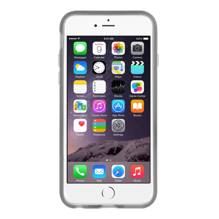 Frosted TPU Case with Detachable Plastic Frame & Holder for iPhone 6 Plus & 6S Plus