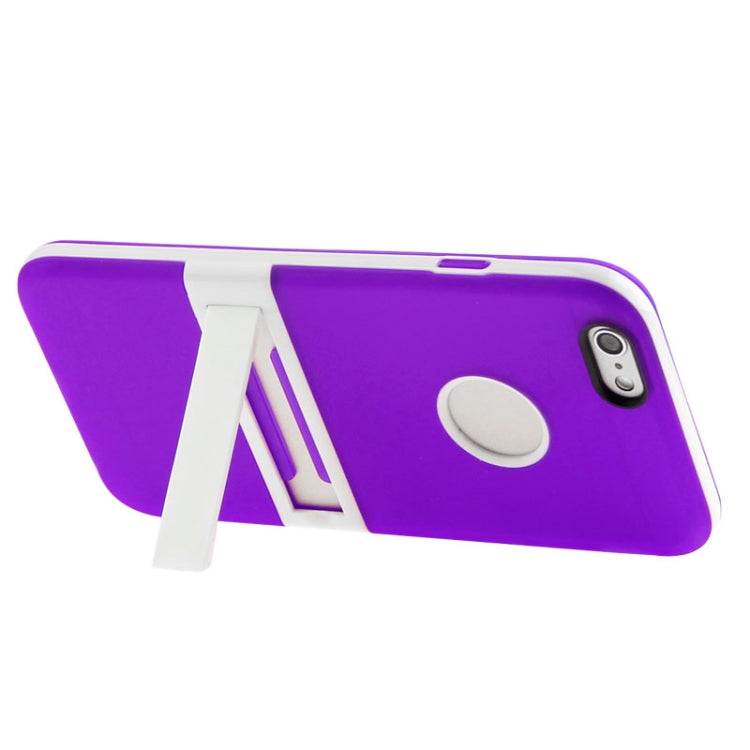 Frosted TPU Case with Detachable Plastic Frame & Holder for iPhone 6 Plus & 6S Plus
