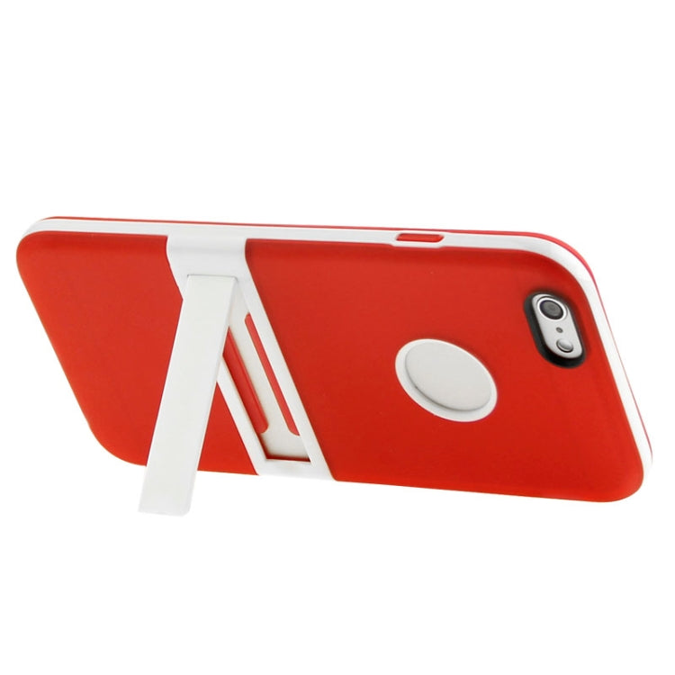 Frosted TPU Case with Detachable Plastic Frame & Holder for iPhone 6 Plus & 6S Plus