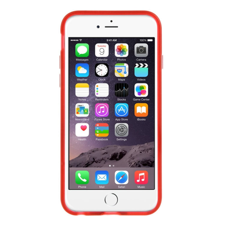Frosted TPU Case with Detachable Plastic Frame & Holder for iPhone 6 Plus & 6S Plus