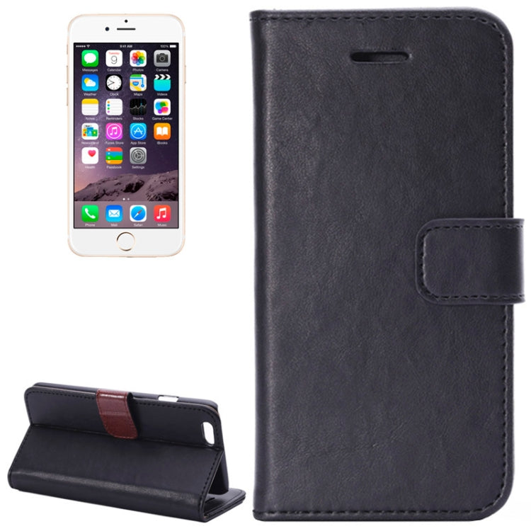 Crazy Horse Texture Horizontal Flip Leather Case with Card Slot and Holder for iPhone 6 Plus & 6S Plus