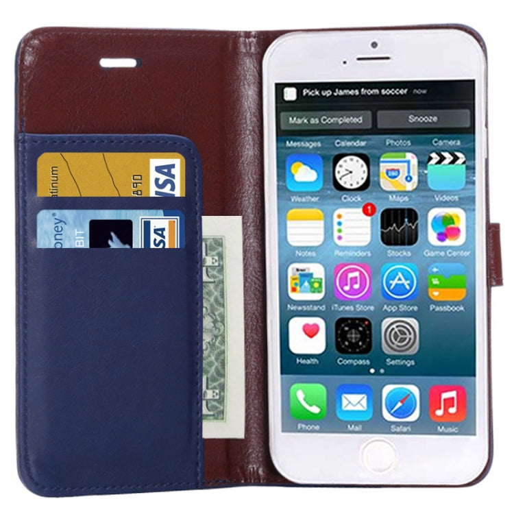 Crazy Horse Texture Horizontal Flip Leather Case with Card Slot and Holder for iPhone 6 Plus & 6S Plus