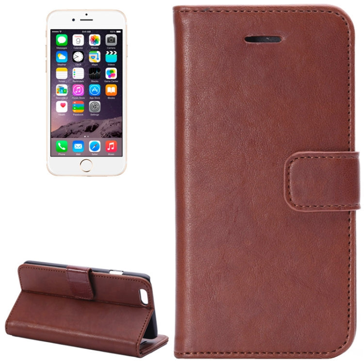 Crazy Horse Texture Horizontal Flip Leather Case with Card Slot and Holder for iPhone 6 Plus & 6S Plus
