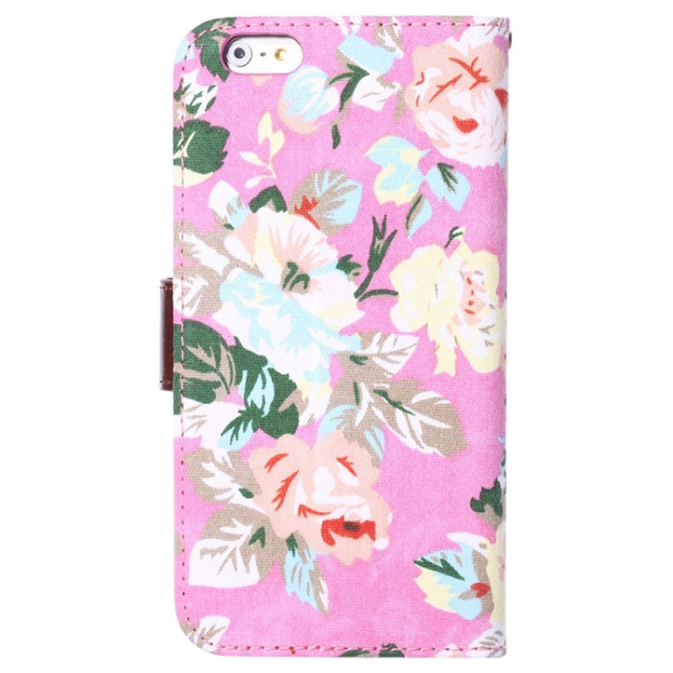 Flowers Pattern Horizontal Flip Leather Case with Card Slots & Holder for iPhone 6 Plus & 6S Plus