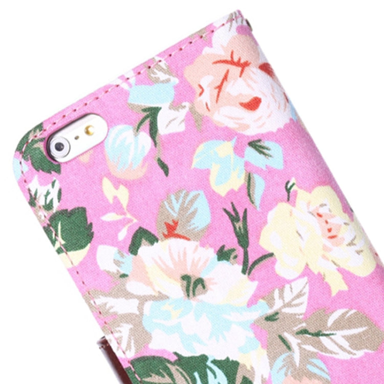 Flowers Pattern Horizontal Flip Leather Case with Card Slots & Holder for iPhone 6 Plus & 6S Plus