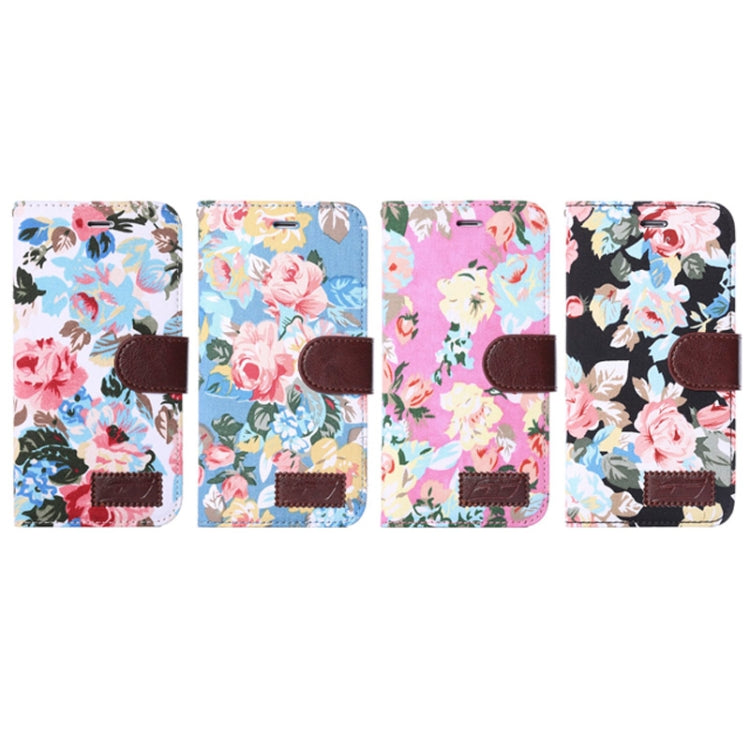 Flowers Pattern Horizontal Flip Leather Case with Card Slots & Holder for iPhone 6 Plus & 6S Plus