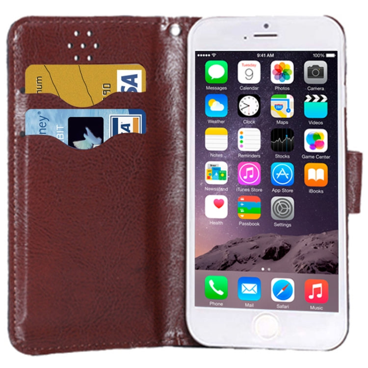 Woven Texture Horizontal Flip Magnetic Buckle Leather Case with Card Slots & Holder for iPhone 6 Plus & 6S Plus